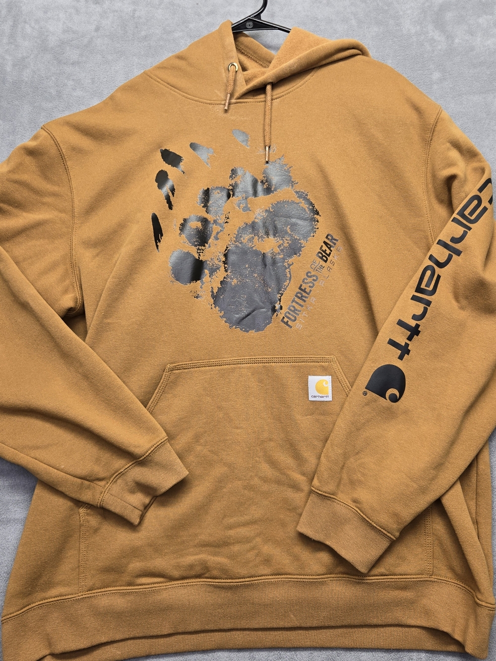 Carhartt Men’s Fortress Of The Bear Graphic Hoodie - Brown 2XL